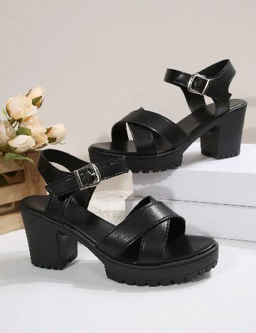 Sandale SHEIN, negru