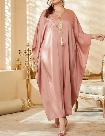 Rochie lunga SHEIN CURVE, roz