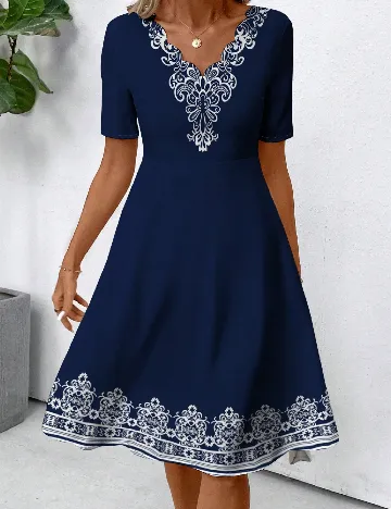 Rochie medie SHEIN, bleumarin