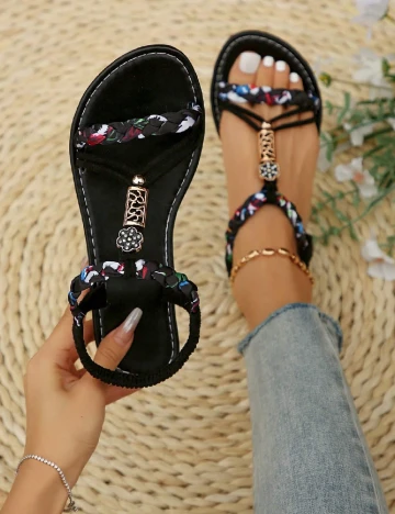 Sandale SHEIN, negru