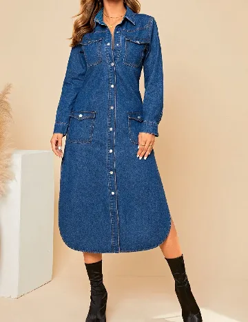 Rochie medie SHEIN, albastru