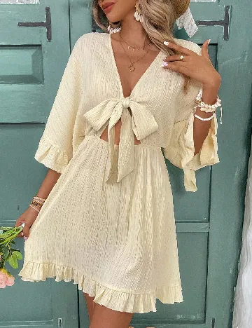 Rochie de noapte SHEIN, galben deschis