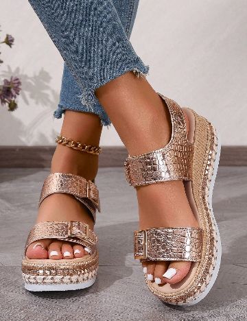 Sandale SHEIN, auriu