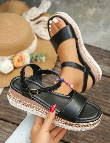 Sandale SHEIN, negru