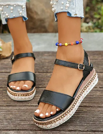 Sandale SHEIN, negru