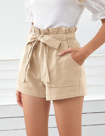 Pantaloni scurti SHEIN, crem