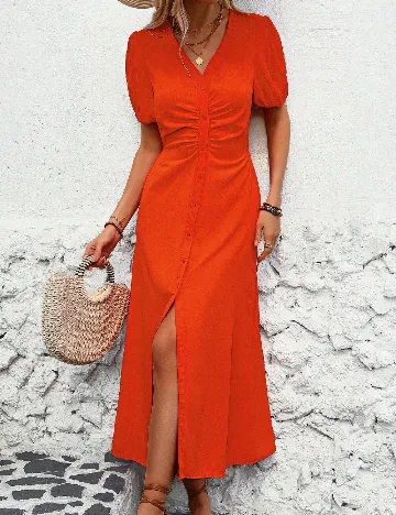 Rochie medie SHEIN, portocaliu