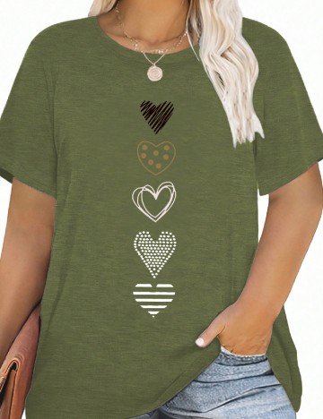 Tricou SHEIN CURVE, verde