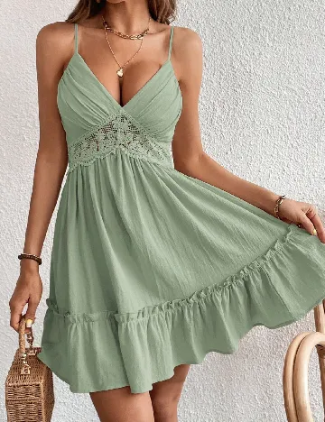 Rochie scurta SHEIN, verde