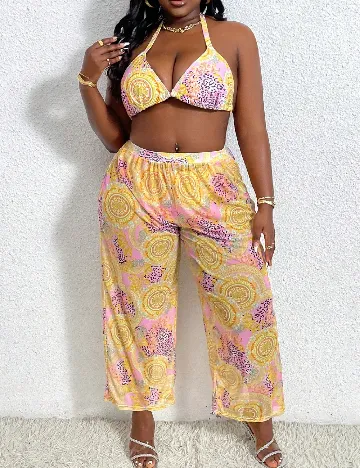 Costum de baie SHEIN CURVE, mix culori