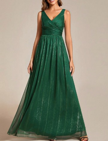 Rochie lunga Ever-Pretty, verde