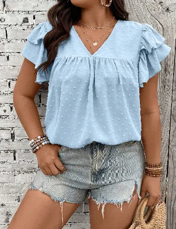 Bluza SHEIN CURVE, albastru