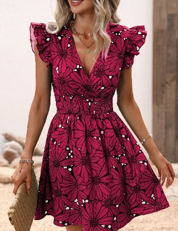 Rochie scurta SHEIN, roz