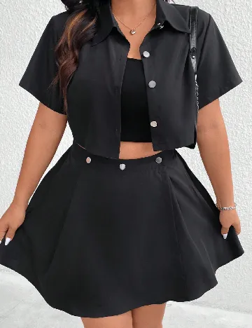 Compleu SHEIN CURVE, negru