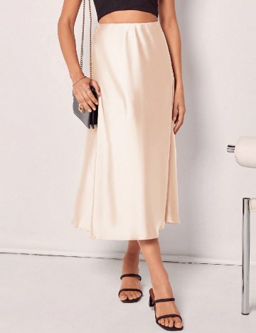 Fusta SHEIN, ecru
