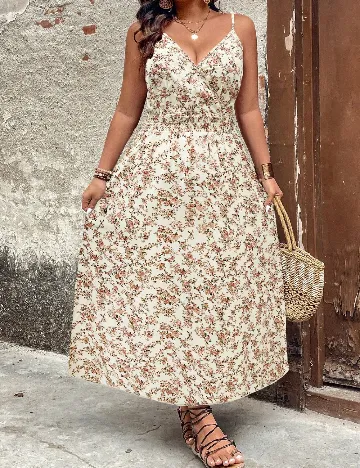 Rochie lunga SHEIN CURVE, floral print