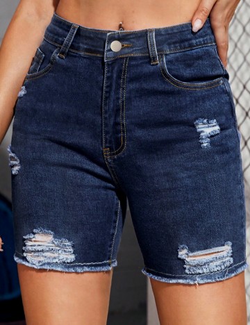 Pantaloni scurti SHEIN, bleumarin