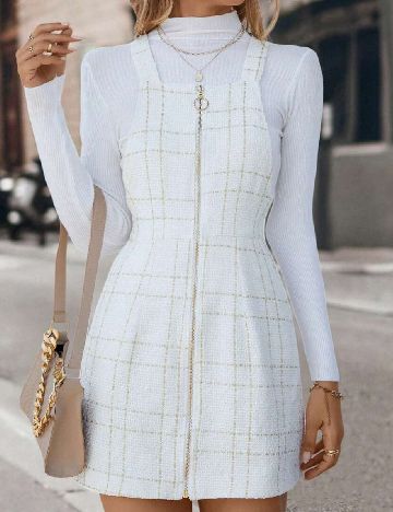 Rochie scurta SHEIN, alb