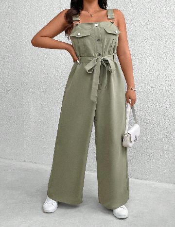 Salopeta SHEIN CURVE, verde