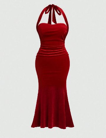 Rochie medie SHEIN CURVE, rosu