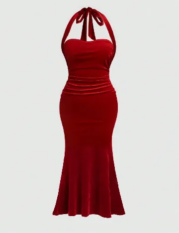 Rochie medie SHEIN CURVE, rosu