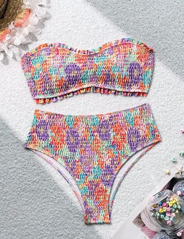 Costum de baie SHEIN, mix culori