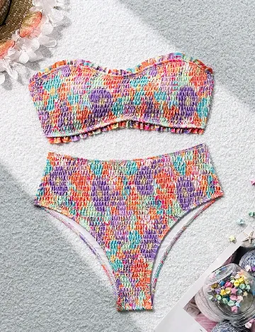 Costum de baie SHEIN, mix culori