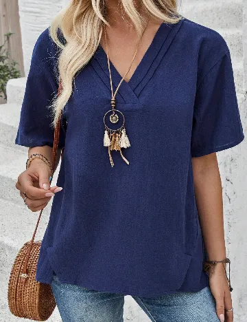 Bluza Emery Rose, bleumarin