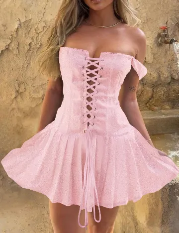 Rochie scurta SHEIN, roz