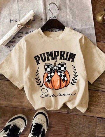 Tricou Shein Kids, crem