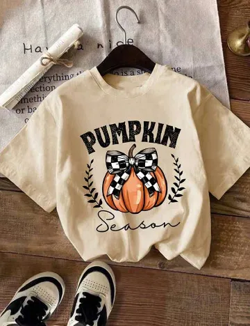 Tricou Shein Kids, crem