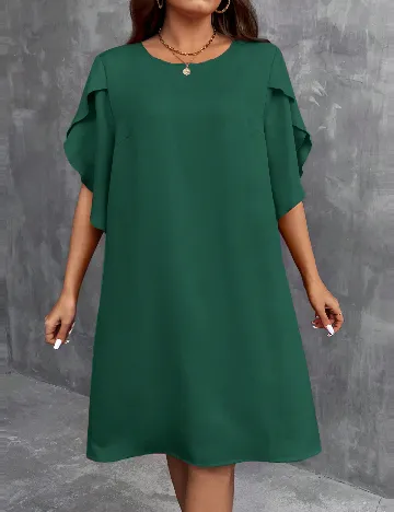Rochie medie SHEIN CURVE, verde