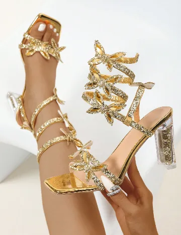 Sandale SHEIN, auriu