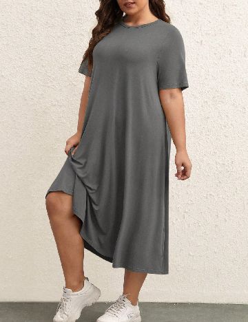 Rochie medie SHEIN CURVE, gri