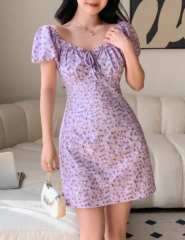 Rochie scurta Dazy, mov