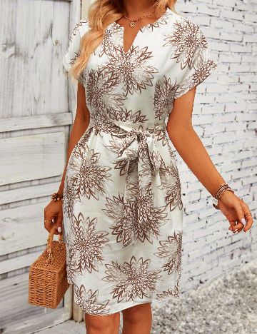 Rochie scurta SHEIN, ecru