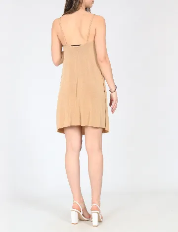 Rochie scurta Zara, maro deschis