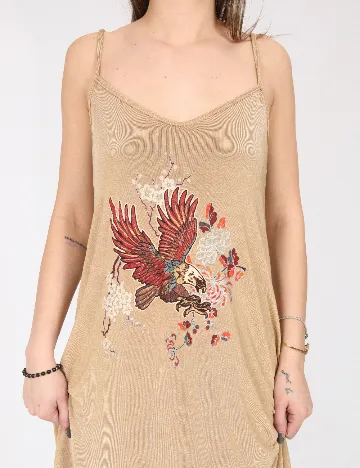 Rochie scurta Zara, maro deschis