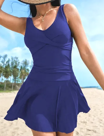 Costum de baie SHEIN, bleumarin