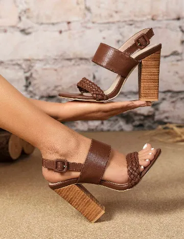 Sandale SHEIN, maro