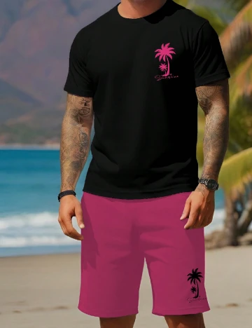 Compleu SHEIN Plus Size Men, negru