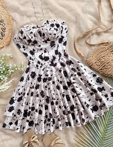 Rochie scurta SHEIN, ecru