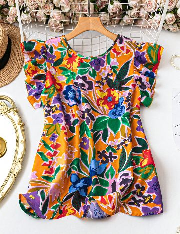 Bluza SHEIN CURVE, floral print