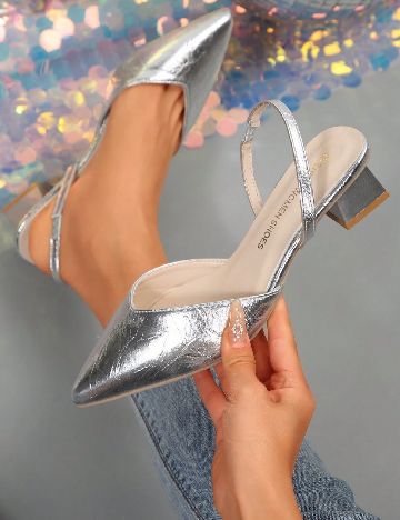 Pantofi SHEIN, argintiu