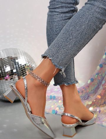 Pantofi SHEIN, argintiu