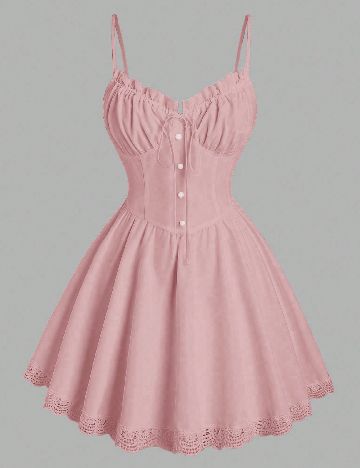 Rochie scurta SHEIN, roz