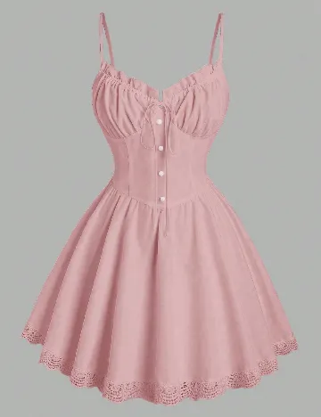 Rochie scurta SHEIN, roz