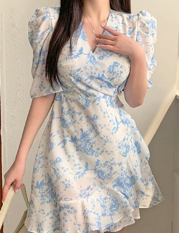 Rochie scurta Dazy, alb