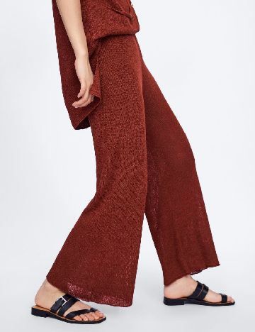 Pantaloni Zara, caramiziu