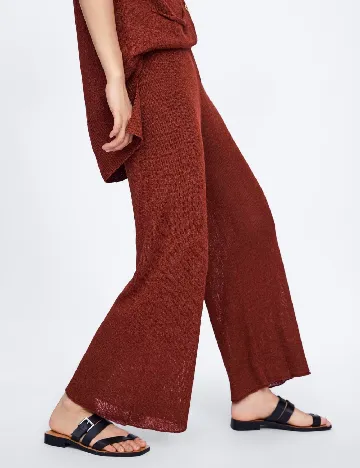 Pantaloni Zara, caramiziu